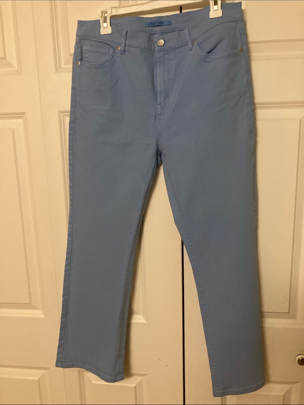 J. McLaughlin Sky Blue womens 12 denim pants cotton spandex